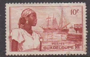 Guadeloupe Sc#189 MH Thinned