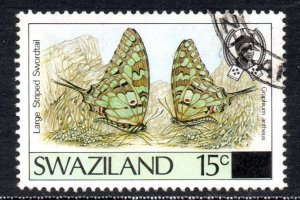 Swaziland - 1990 Butterflies 15c on 45c Used SG 480a