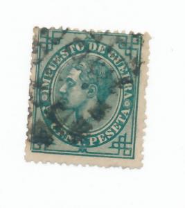 Spain War Tax Stamp 1876 - Scott MR5 used - King Alfonso XII