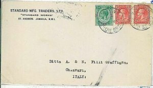 09445 - JAMAICA -  POSTAL HISTORY - COVER  to Chiavari  ITALY - 1932