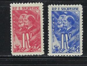 Albania 583-84 NH 1961 set