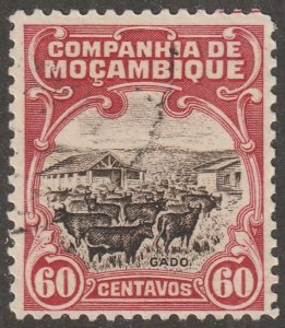 Mozambique Company, stamp, Scott#139,  used, hinged,  60 Centavos,