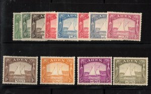 Aden #1 - #12 Very Fine Mint Original Gum Hinged Set