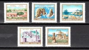 LEBANON - LIBAN MNH SC# 443-447 TOURISM IN LEBANON