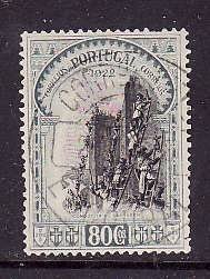 Portugal-Sc#448-used 80c light gray-The Siege of Santarem-1928-