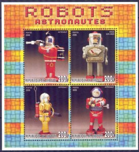 Djibouti 2006 Robots Astronauts Sheet MNH
