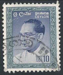 Ceylon #372 10c Prime Minister Bandaranaike