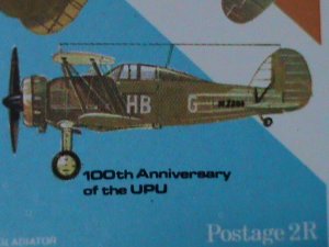 ​OMAN-WORLD FAMOUS AIR FIGHTERS-IMPERF-MNH-S/S VF-EST-$6-