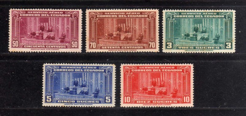 1943 - Ecuador - Scott n C114 / C118 - MLH - EC- 177