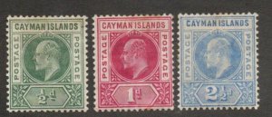 Cayman Is. 3-5 Mint hinged