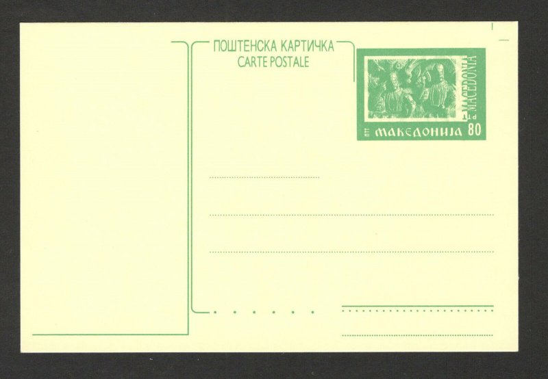 MACEDONIA-MINT POSTCARD-STATIONERY (80)