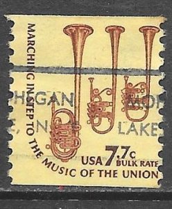 USA 1614: 7.7c Saxhorns, Mohegan Lake, NY, precancel, used, F-VF
