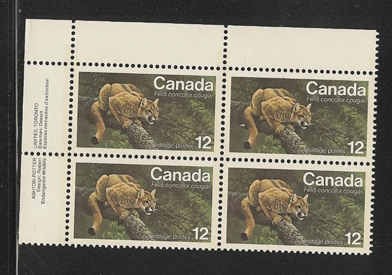 Canada MNH Plate Block Scott cat.#  732