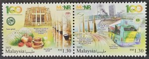Malaysia 2025  MNH 100 Years of Rubber Research in Malaysia, set of two stamps