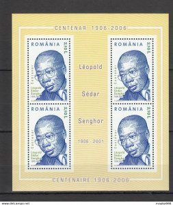 2006 Romania Leopold Sedar Senghor Bl372 ** Rm288