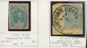 Confederate States 2 Used Stamps with Nice Cancels BY2062