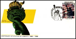 British Virgin Islands 563 Statue of Liberty U/A FDC
