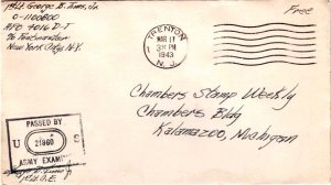 United States A.P.O.'s Soldier's Free Mail 1943 Trenton, N.J. [A.P.O. 4016 D-...