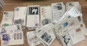 UNITED STATES FIRST DAY COVERS ALL CACHETED MOSTLY 1980'S LOT OF 160  A680