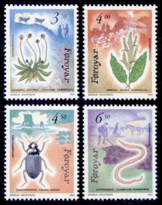 1991 Faroe Islands 211-214 Fauna and flora 8,50 €