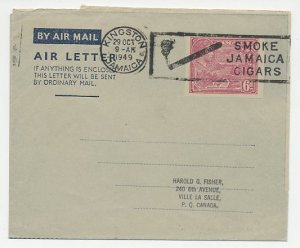 Postal stationery / Postmark Jamaica 1949 Cigars - Smoking