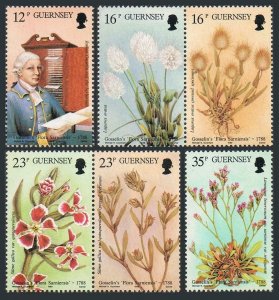 Guernsey 394-399,MNH.Michel 430-435. Flora Sarniensis-200,1988.Gossein,botanist.