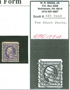 United States #445  Single