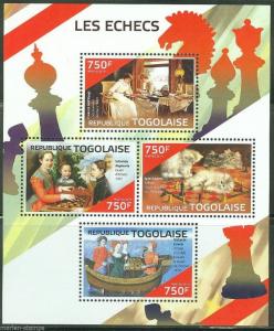 TOGO 2014 CHESS SHEET MINT NH