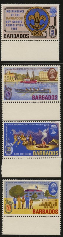 Barbados Scott 323-26 MVFNHOG - SCV $3.00