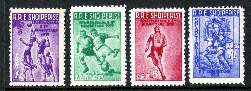 ALBANIA 544-7 MNH SCV $11.110 BIN $5,75 SPORTS