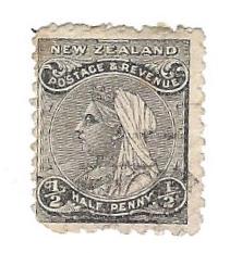 1/2p black - perf. 12 x 11 1/2