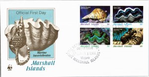 Marshall Islands, Worldwide First Day Cover, Marine Life