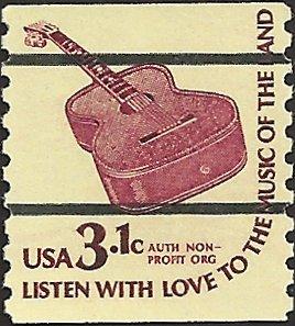 # 1613a MINT NEVER HINGED PRE-CANSELED GUITAR