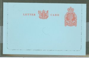 New Zealand  1972 3c letter card, edges not stuck