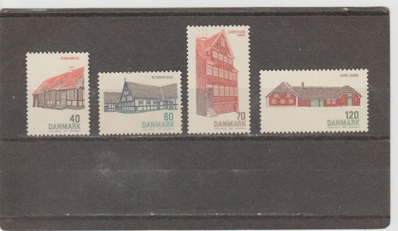 Denmark  Scott#  513-6  MNH  (1972 Danish Architecture)