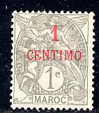 French Morocco Scott # 11, mint hr