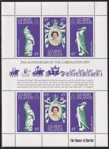 Gilbert Islands 1978 Sc 312 Queen Elizabeth 2 Coronation 25 Yr Anni Stamp SS MNH