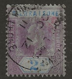 Sierra Leone 100  1907 2 sh.  fine used