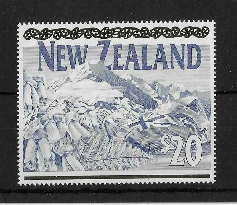 1994 NEW ZEALAND SG: 1784 - $20 MOUNTAIN COOK + SYMBOLS  - UNMOUNTED MINT