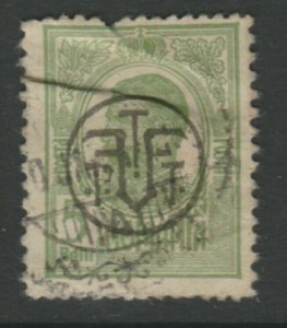 Romania Black Overprint 1919 5b Used A18P25F624-