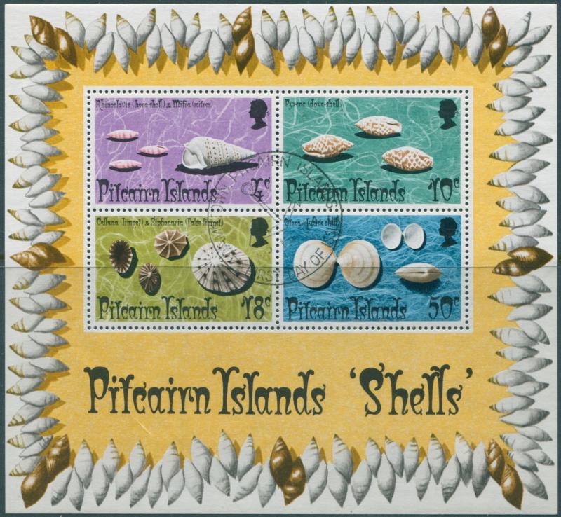 Pitcairn Islands 1974 SG151 Shells MS FU