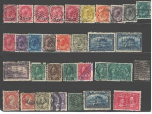 Early CANADA Stamp 1 1/2 page Collection. Used. SV $1700 Must $ee ! 