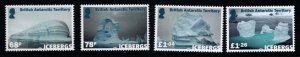 BRITISH ANTARCTIC TERR. SG780/3 2019 ICEBERGS MNH