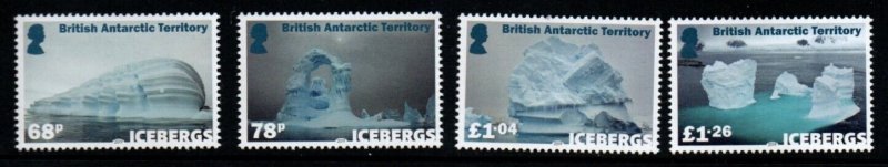 BRITISH ANTARCTIC TERR. SG780/3 2019 ICEBERGS MNH