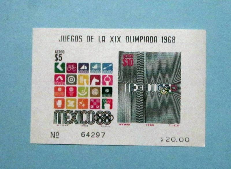 Mexico - C344a, MNH S/S. Olympics. SCV - $20.00
