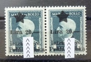 Slovenia 1946 Italy Overprint VARIETY - Revenue Stamp 20.00 Lira  C8