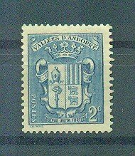 French Andorra sc# 66 mh cat value $.25