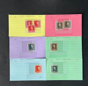 Bosnia & Herzegovina Stamp Collection on Dealer Cards $215 CV ZAYIX 0825CB414632
