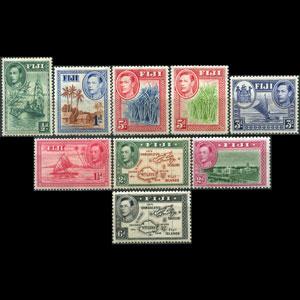 FIJI 1937 - Scott# 117-25 Defins 1/2-6p LH