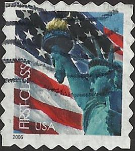 # 3975 USED FLAG AND STATUE OF LIBERTY